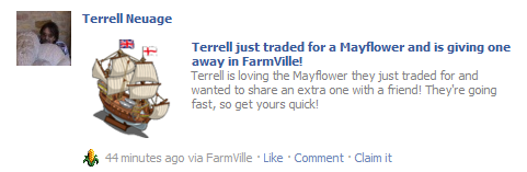 Mayflowers in Farmville for the Neuage clan